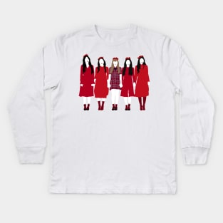 Red Velvet - Peek-A-Boo Kids Long Sleeve T-Shirt